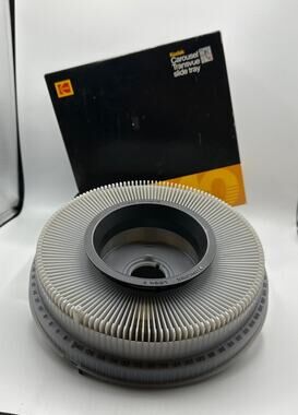 Vintage Kodak Carousel 80 Slide Tray with box Grey